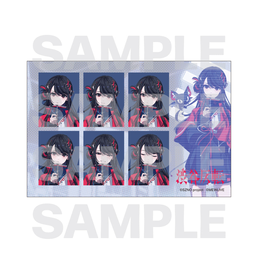通常商品】渋谷反転 証明写真風ステッカー – MEWLIVE STORE